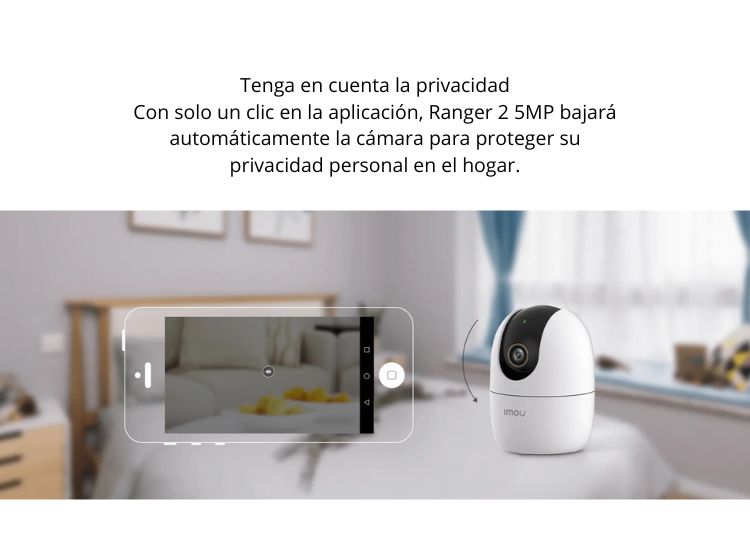 CÁMARA SEGURIDAD RANGER 2 5MP 3K INTERIOR MOVIMIENTO PAN/TILT - 4
