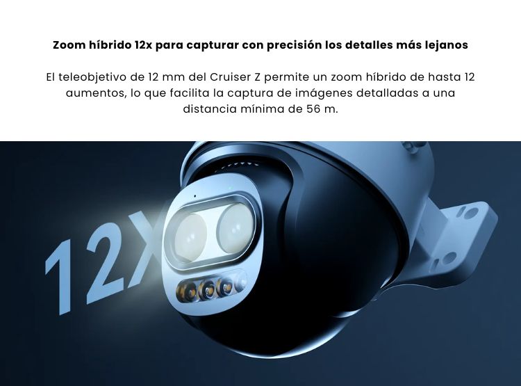 CÁMARA SEGURIDAD CRUISER Z 3K EXTERIOR DETECCION INTELIGENTE - 3