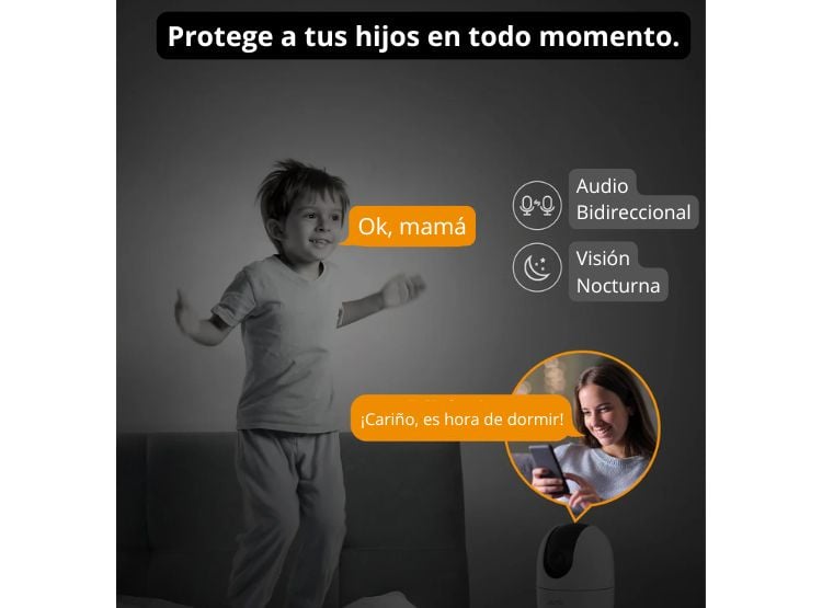 CÁMARA SEGURIDAD RANGER 2 PRO 3MP 2K INTERIOR BOTON DE LLAMADA - 3