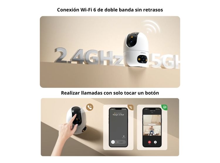 CÁMARA SEGURIDAD RANGER DUAL 10MP + MICRO SD 128GB DOBLE LENTE PAN/TILT - 3
