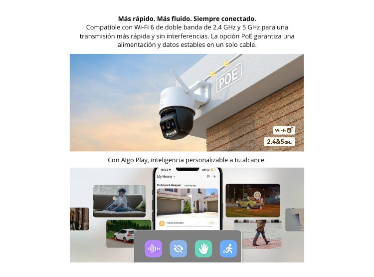 CÁMARA SEGURIDAD TITAN PRO 3K 6MP EXTERIOR VISION NOCTURNA COLOR - 3