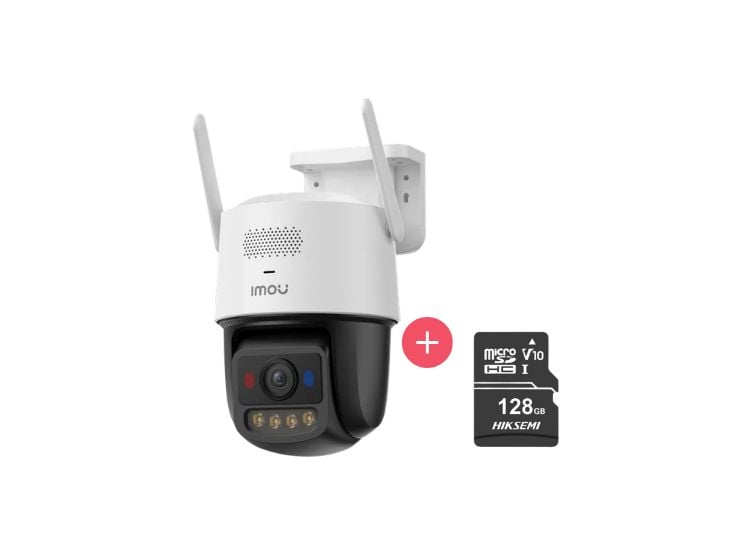 CÁMARA SEGURIDAD TITAN PRO 3K 6MP + MICRO SD 128GB EXTERIOR VISION NOCTURNA COLOR - 1