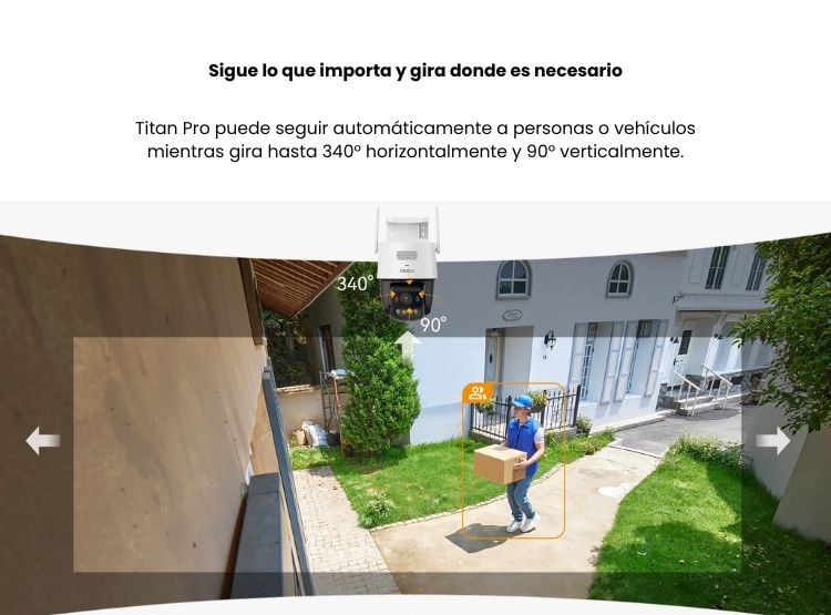 CÁMARA SEGURIDAD TITAN PRO 3K 6MP + MICRO SD 64GB EXTERIOR VISION NOCTURNA COLOR - 5