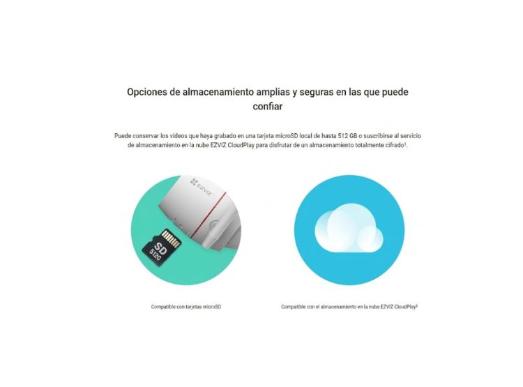 CÁMARA DE SEGURIDAD EZVIZ H3C 3K 5MP + MICRO SD 128GB WIFI PARA EXTERIORES EZVIZ - 5