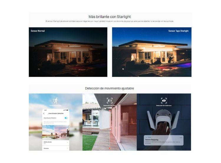 KIT DE 2 CÁMARA SEGURIDAD TAPO C310 + MICRO SD 64GB PARA EXTERIORES LENTE FIJO - 3