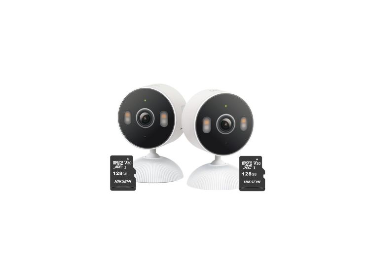 KIT DE 2 CÁMARA SEGURIDAD TAPO C113 2K 3MP + MICRO SD 128GB NTERIOR DETECCIÓN IA - 1