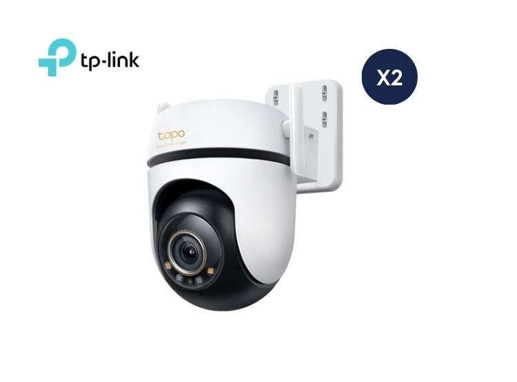 KIT DE 2 CÁMARA SEGURIDAD TAPO C530WS PARA EXTERIORES 360° - 1