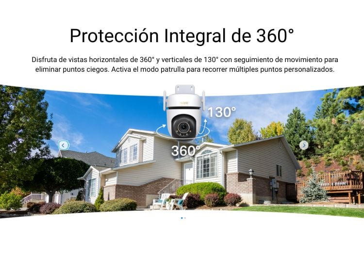 KIT DE 2 CÁMARA SEGURIDAD TAPO C530WS PARA EXTERIORES 360° - 3