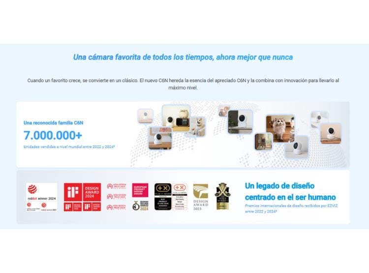 CÁMARA SEGURIDAD EZVIZ C6N G1 2K 3MP + MICRO SD 128GB WIFI USO INTERIOR 350° - 4