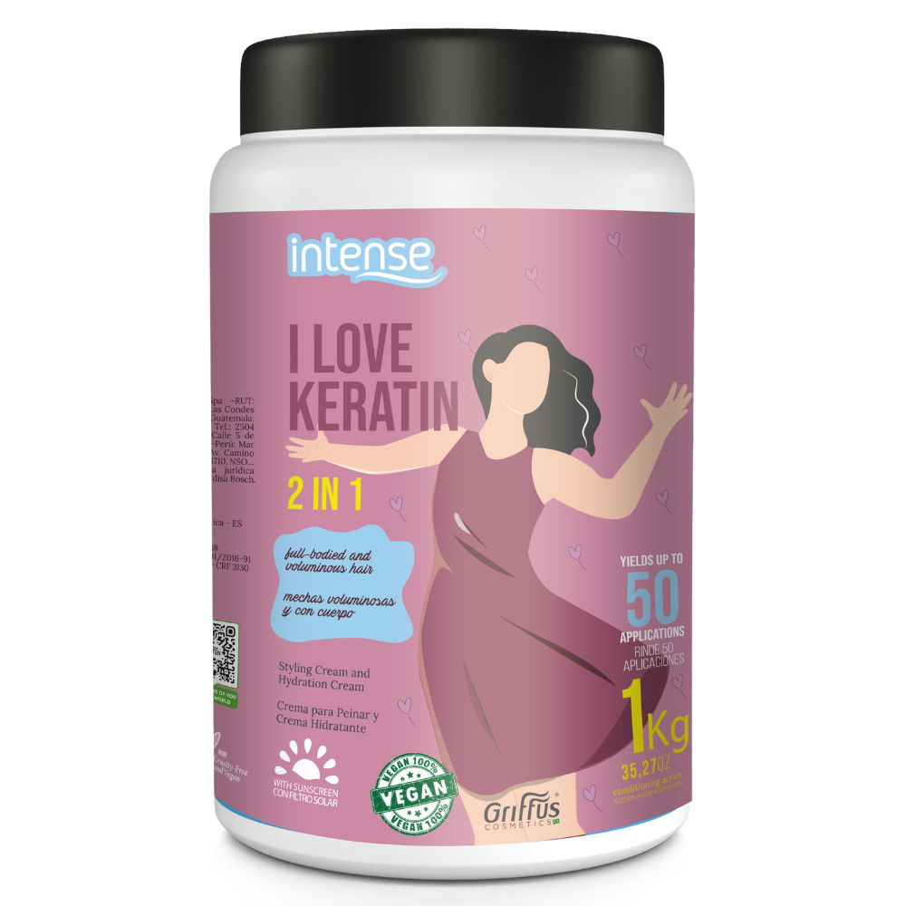 INTENSE CREMA HIDRATANTE I LOVE KERATIN 2 EN 1 - 1