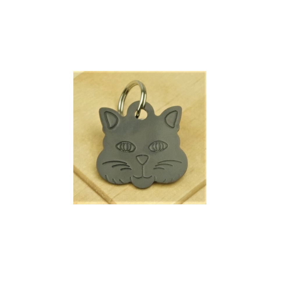 PLACA PARA COLLAR DE MASCOTAS MODELO HUELLA - 1