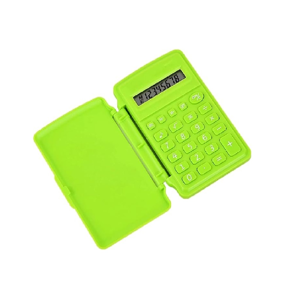 CALCULADORA PORTÁTIL CON TAPA - 1