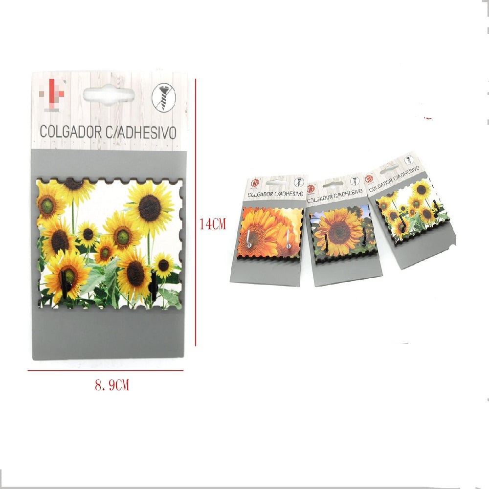 SET DE 3 GANCHO CON ADHESIVO DISEÑOS VARIADOS - 1
