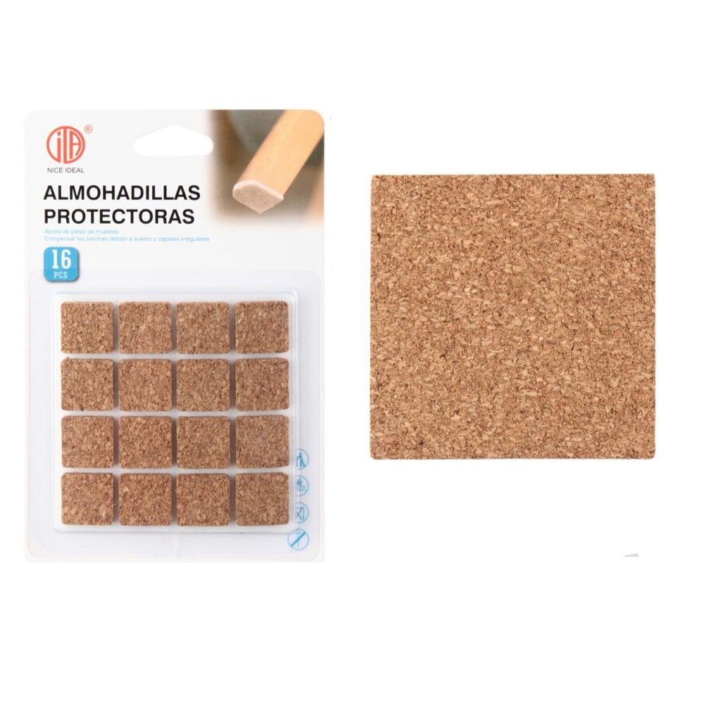 SET DE 3 ALMOHADILLAS PROTECTORAS CUADRADA 4 PCS - 1