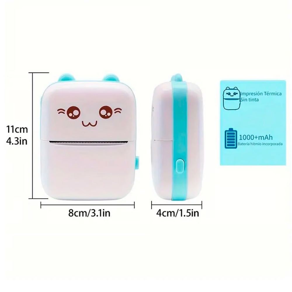 IMPRESORA MULTICOLOR MINI PORTATIL NIÑA - 4