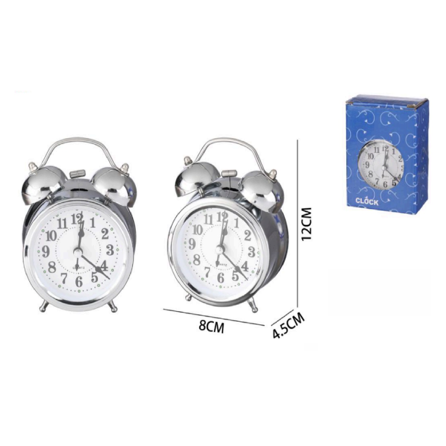 RELOJ DE MESA ASTRONAUTA CON ALARMA COLOR NEGRO - 1