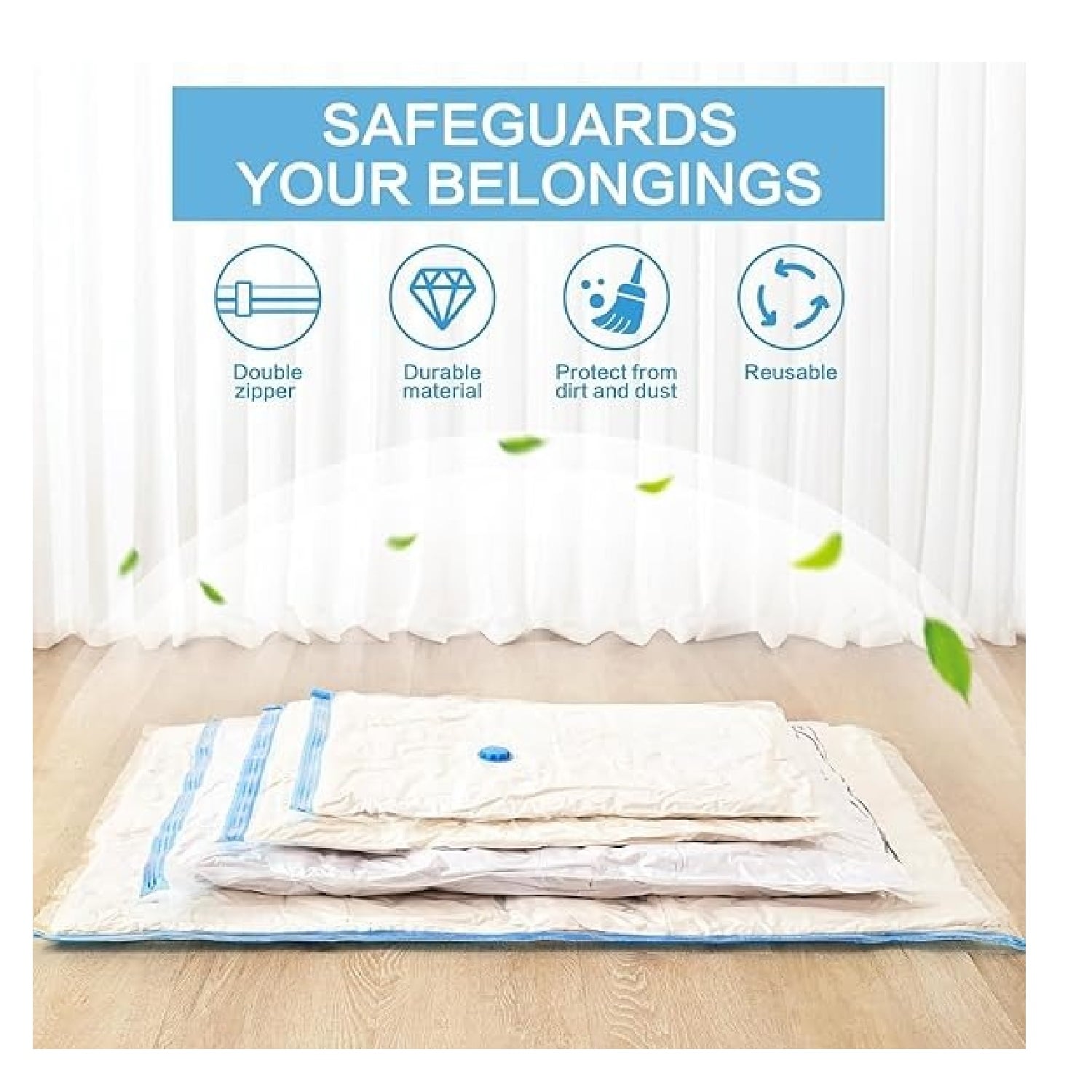 SET DE 5 BOLSAS DE SELLADO AL VACÍO + BOMBA PORTÁTIL - 3