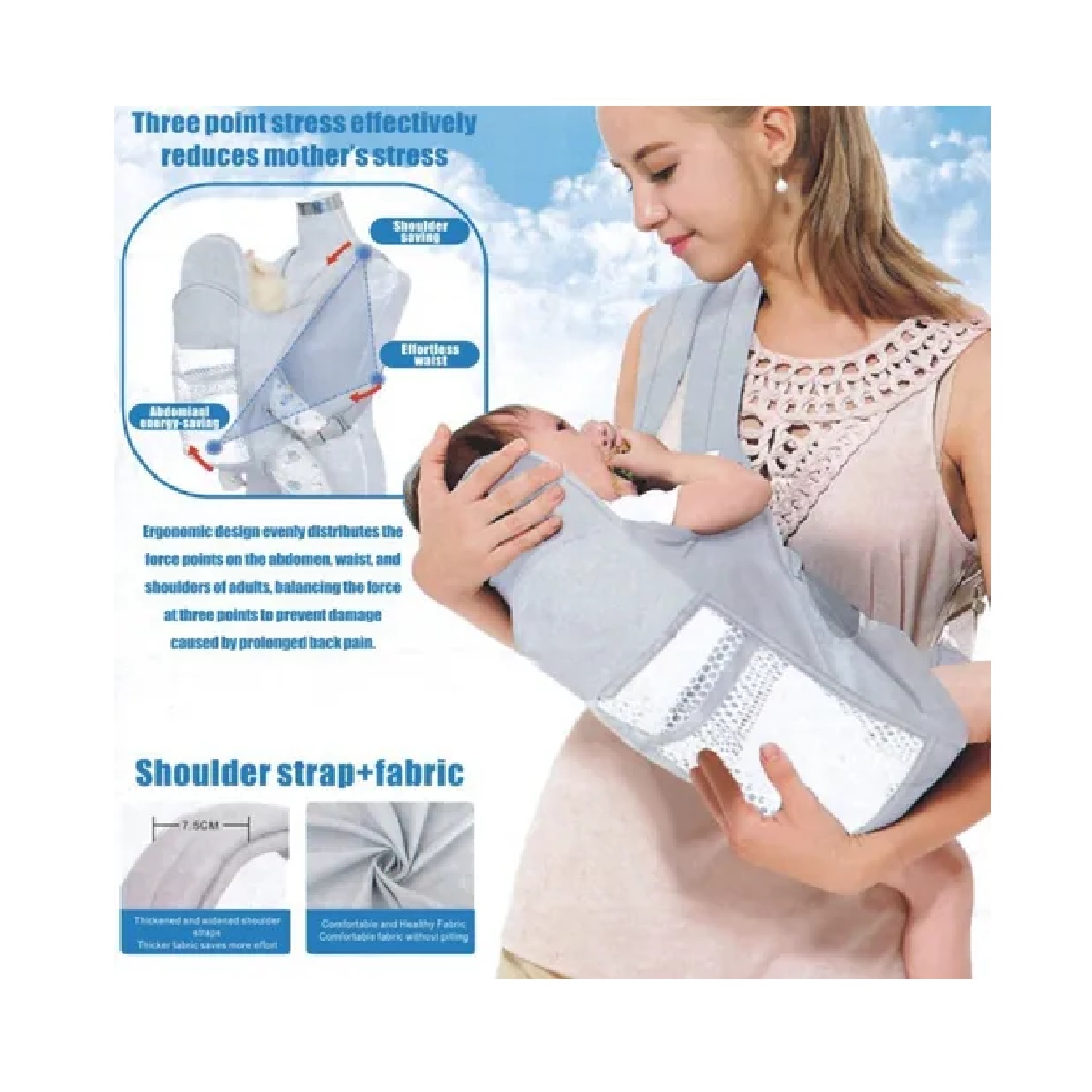 PORTABEBÉS MULTIFUNCIONAL PARA NIÑO - 2