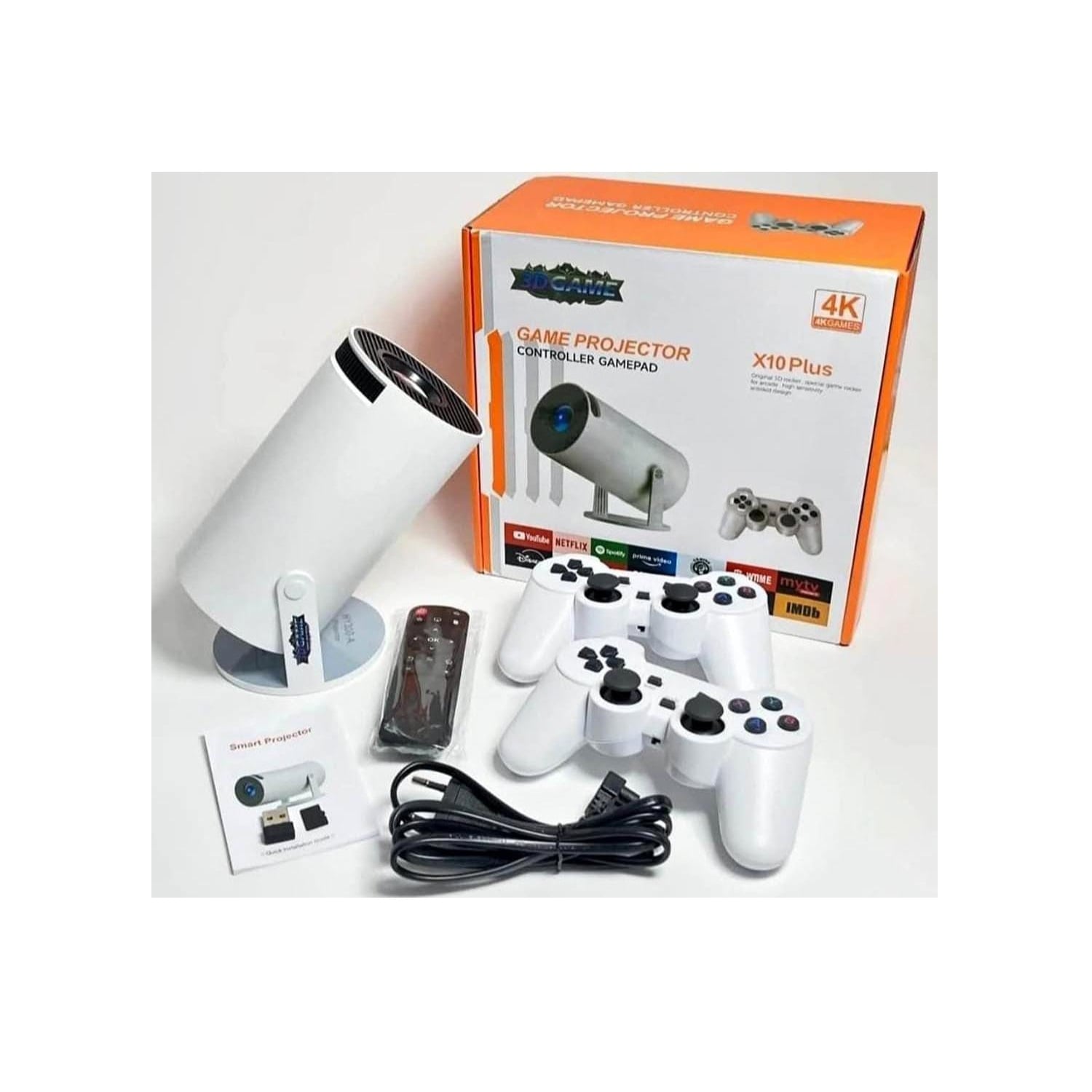 PROYECTOR MULTIMEDIA 4K ANDROID 11 WIFI 2 MANDOS 10000 JUEGOS H300MAX - 1
