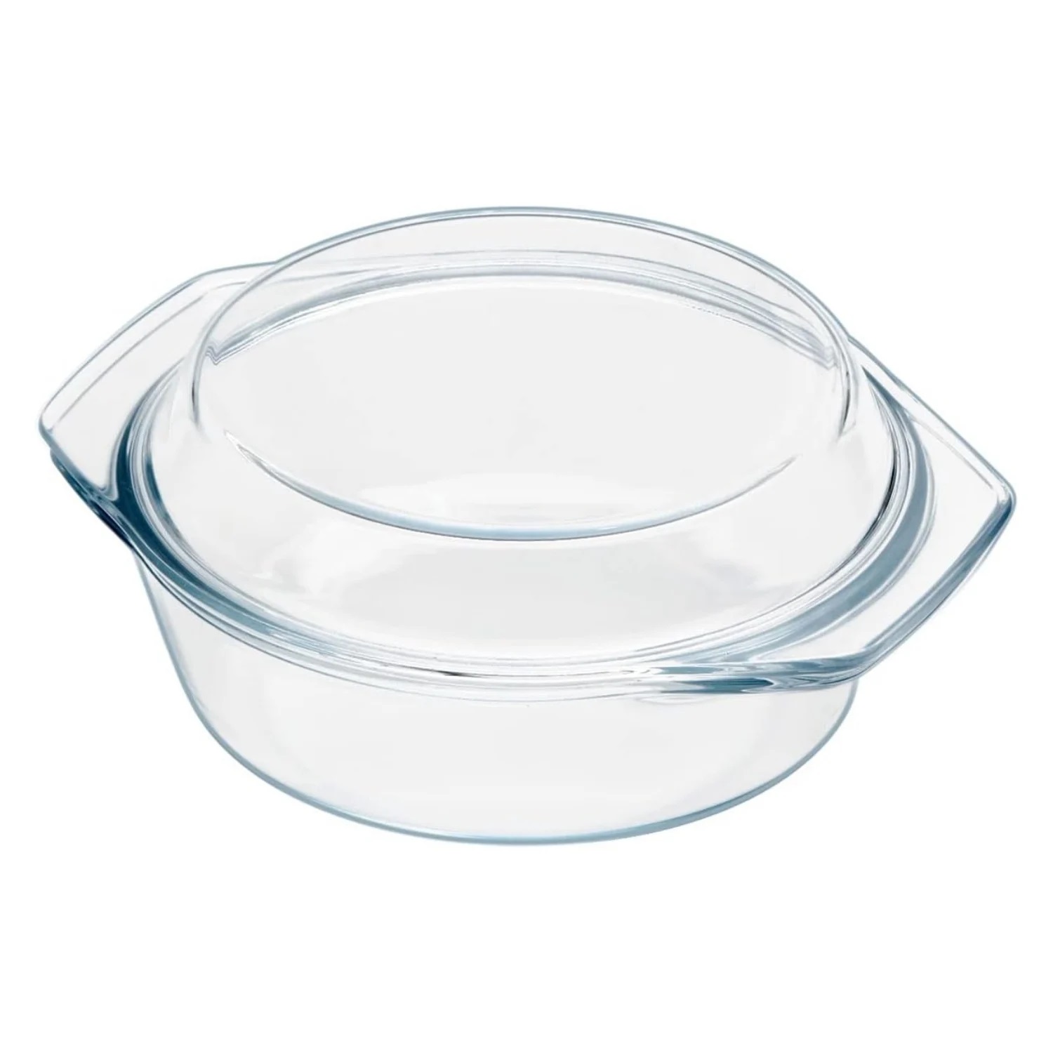 CASEROLA DE VIDRIO 3L CON TAPA - 1