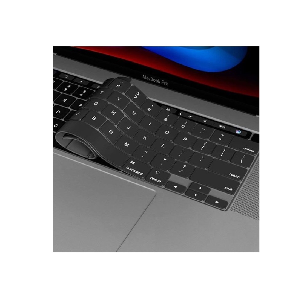 PROTECTOR NEGRO DE TECLADO VERSIÓN INGLES DE MACBOOK PRO 14 (A2442) - 1