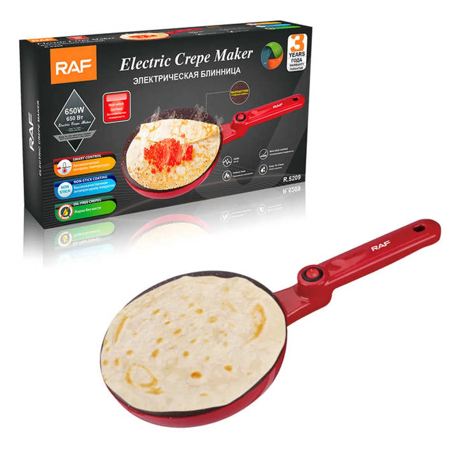 MÁQUINA ELÉCTRICA PARA CREPES Y TORTILLAS - 1