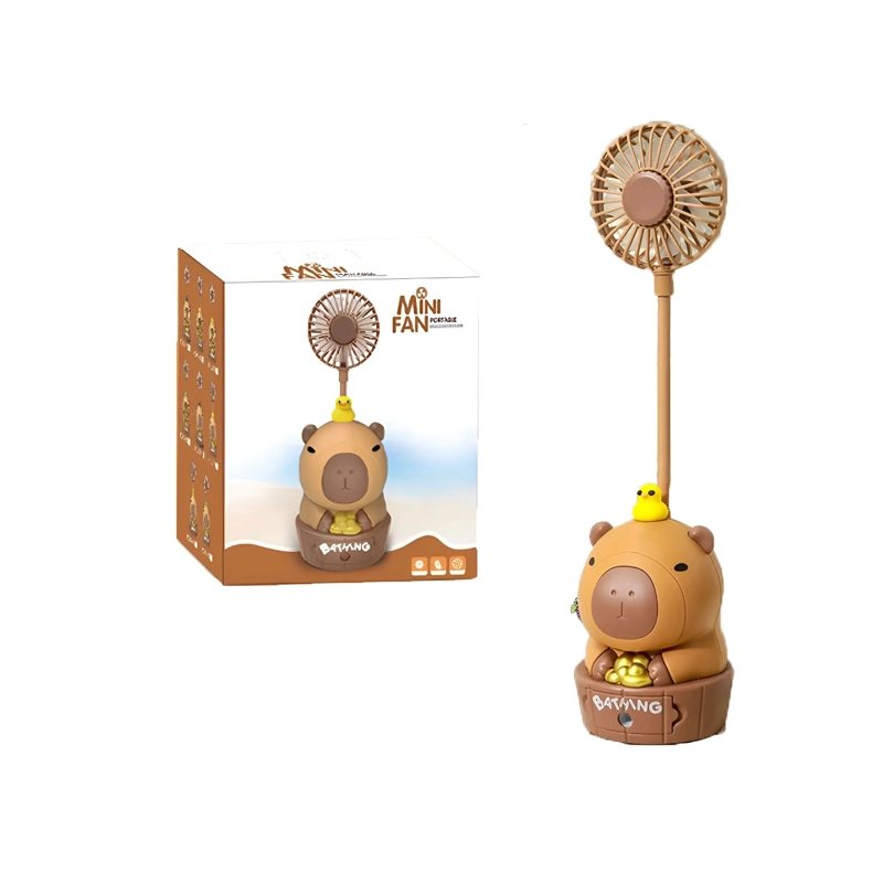MINI VENTILADOR CAPIBARA CON TAJADOR INCLUIDO - 1