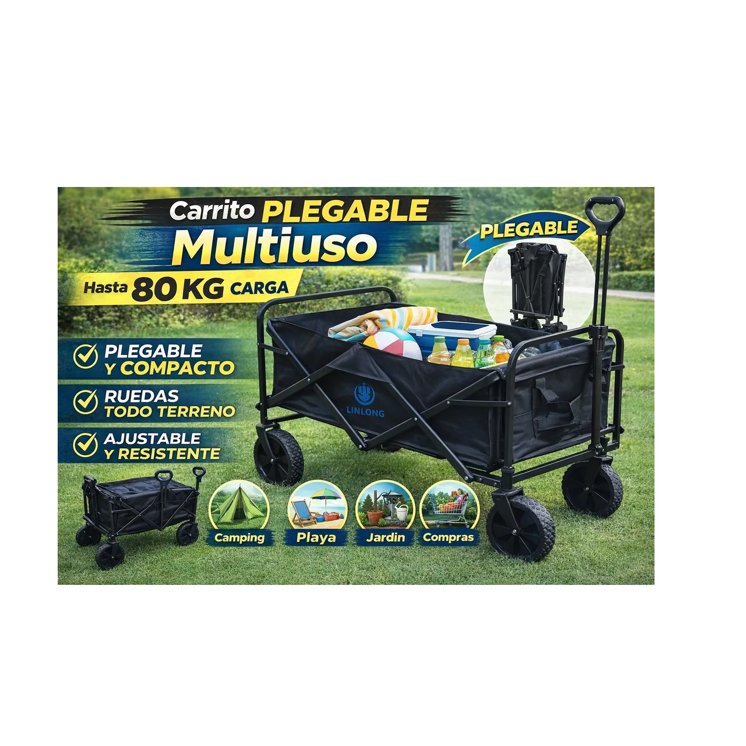 CARRO DE CAMPING PLEGABLE - 1