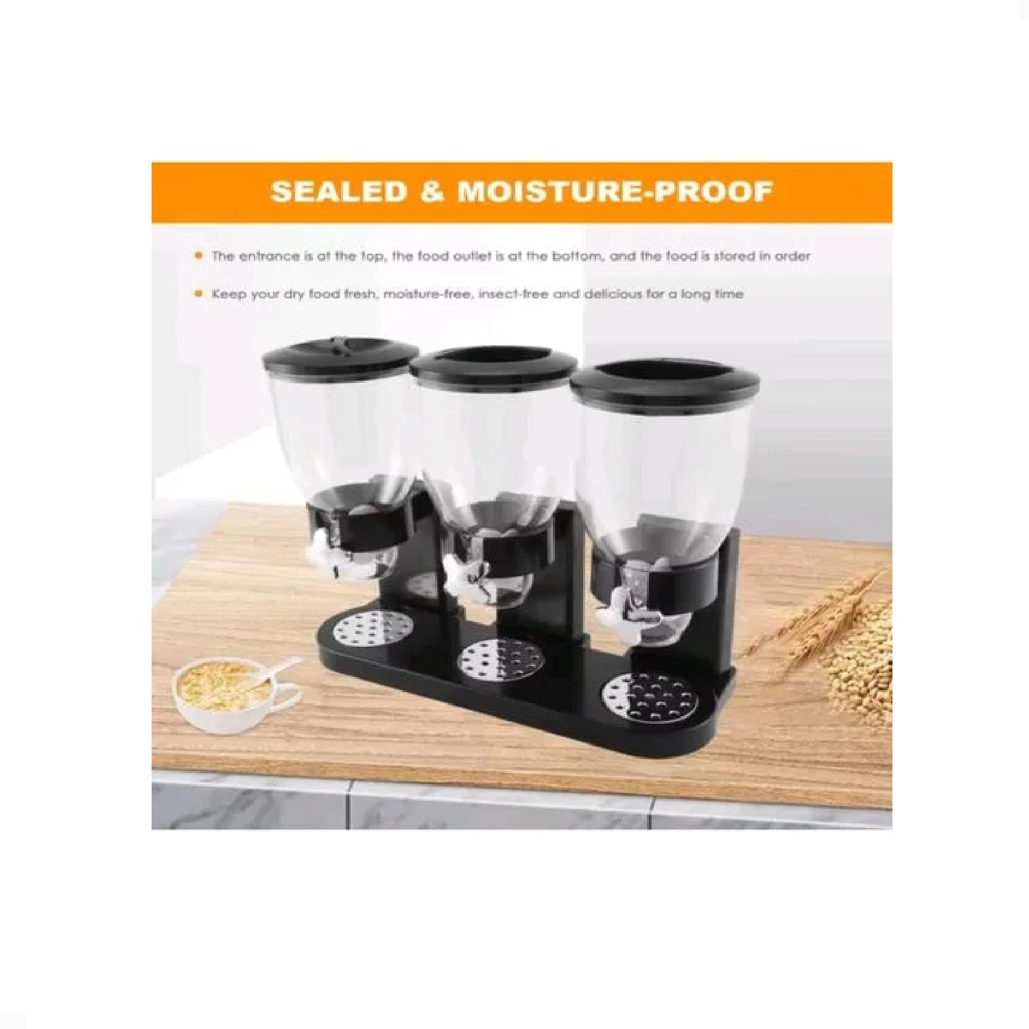 DISPENSADOR DE CEREALES 3 EN 1 CON SISTEMA DOSIFICADOR - 3