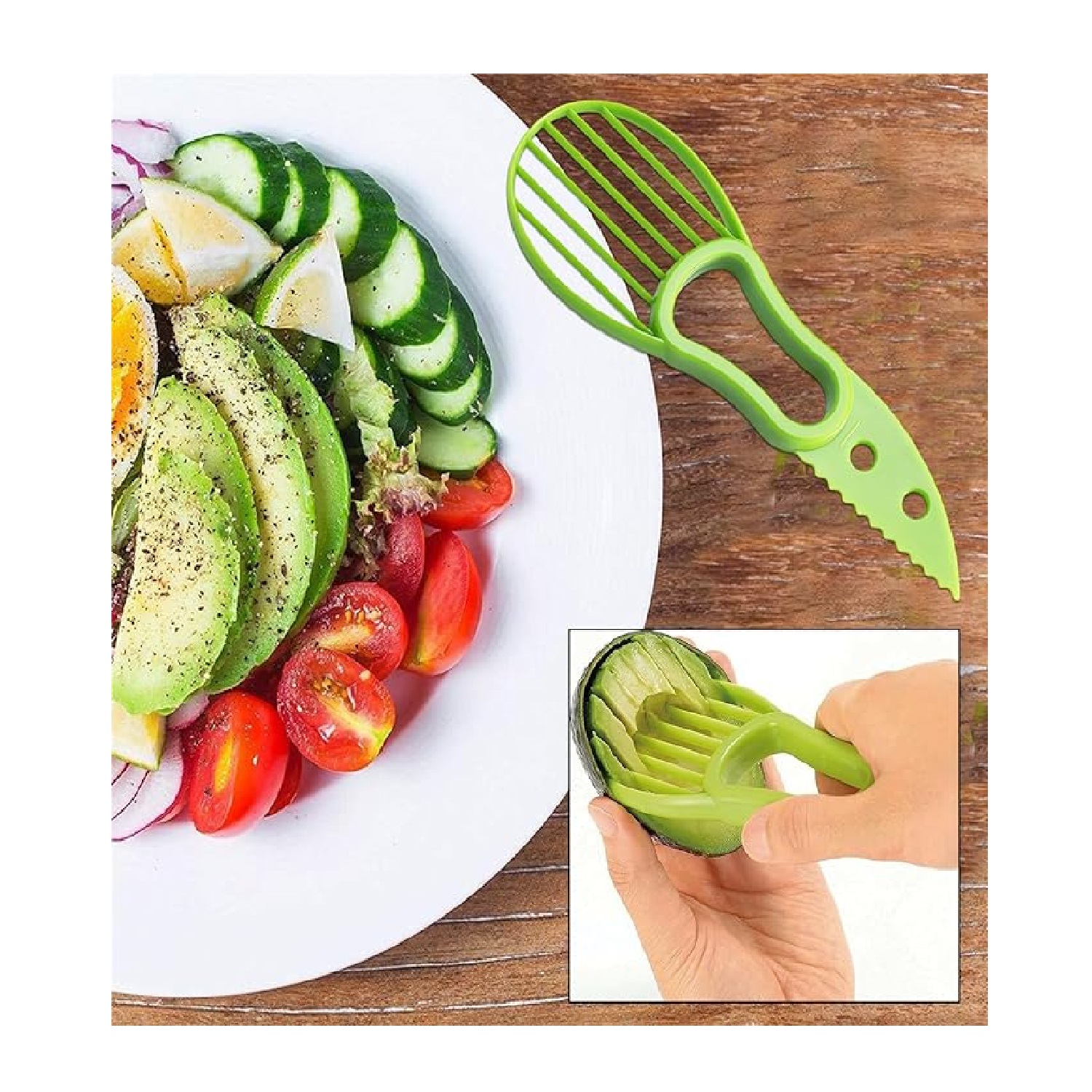 SET DE 2 CORTADOR DE PALTA 2 EN 1 - 2