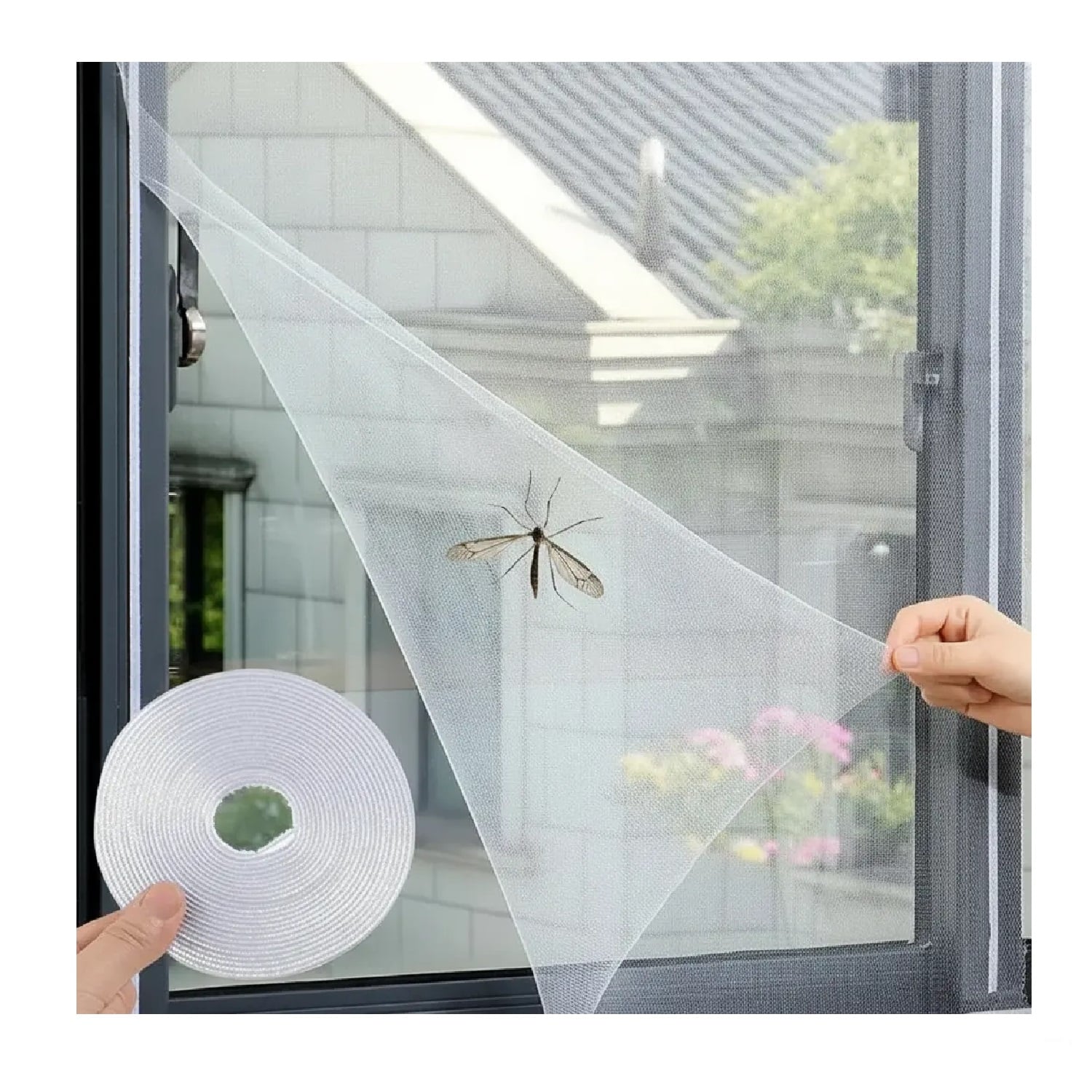 SET DE 3 MALLAS MOSQUITERA PARA VENTANA CON VELCRO - 1