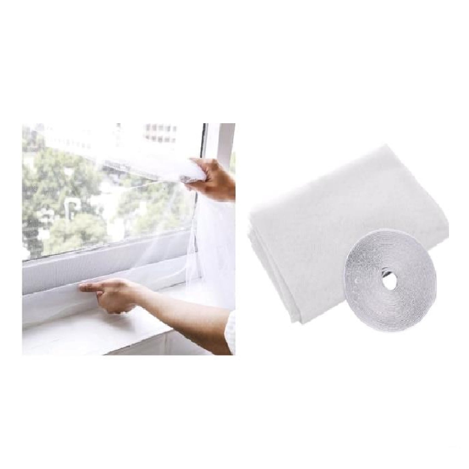 SET DE 3 MALLAS MOSQUITERA PARA VENTANA CON VELCRO - 4