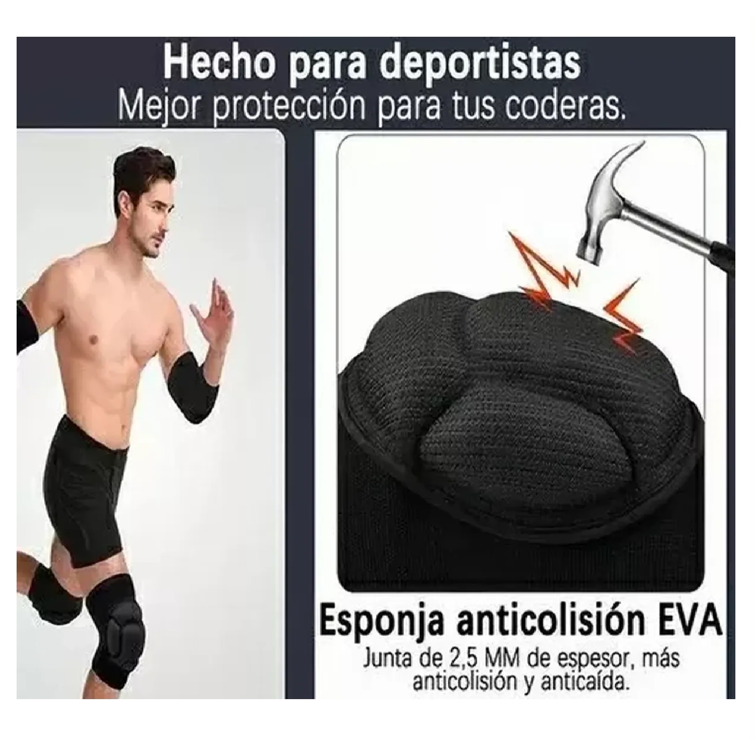 RODILLERAS DEPORTIVAS PARA VÓLEIBOL BALONCESTO O BAILE TALLA - 6