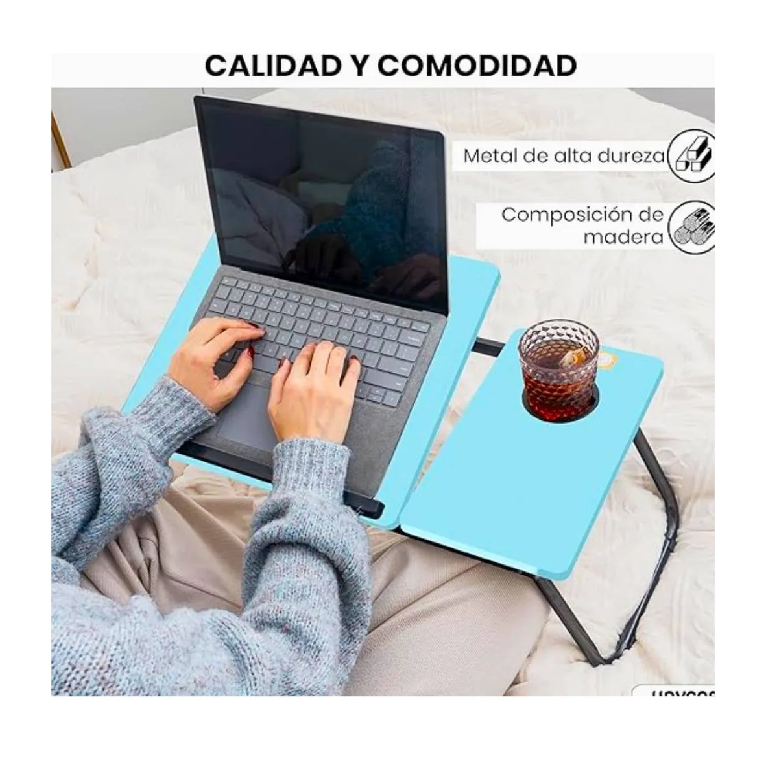 MESA CON SOPORTE PARA LAPTOP MULTIFUNCIONAL PARA MUJER - 6