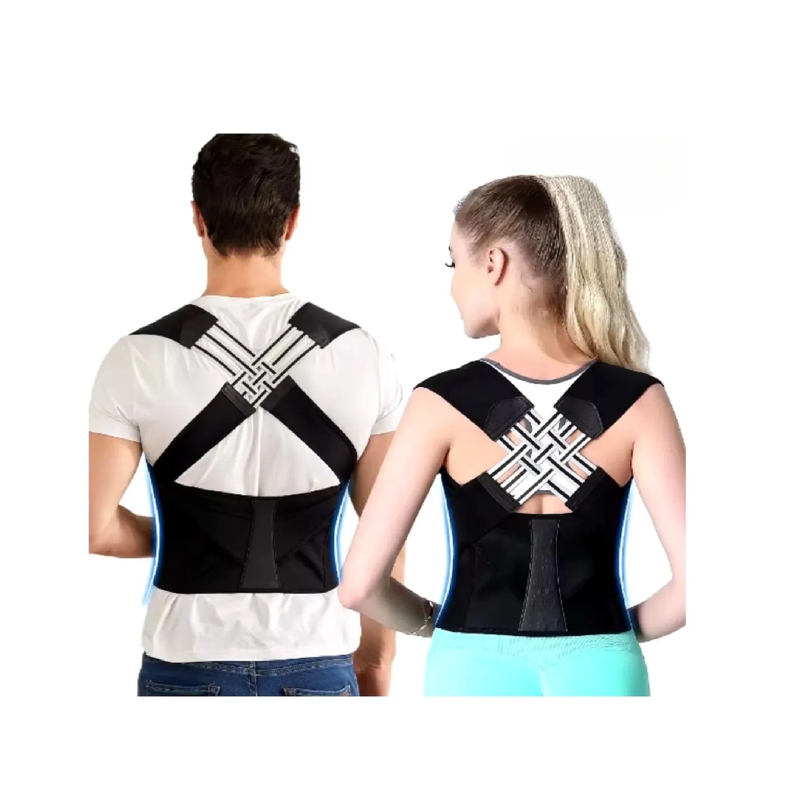 FAJA CORRECTOR DE POSTURA PARA ESPALDA UNISEX CON AJUSTE REGULABLE - 2