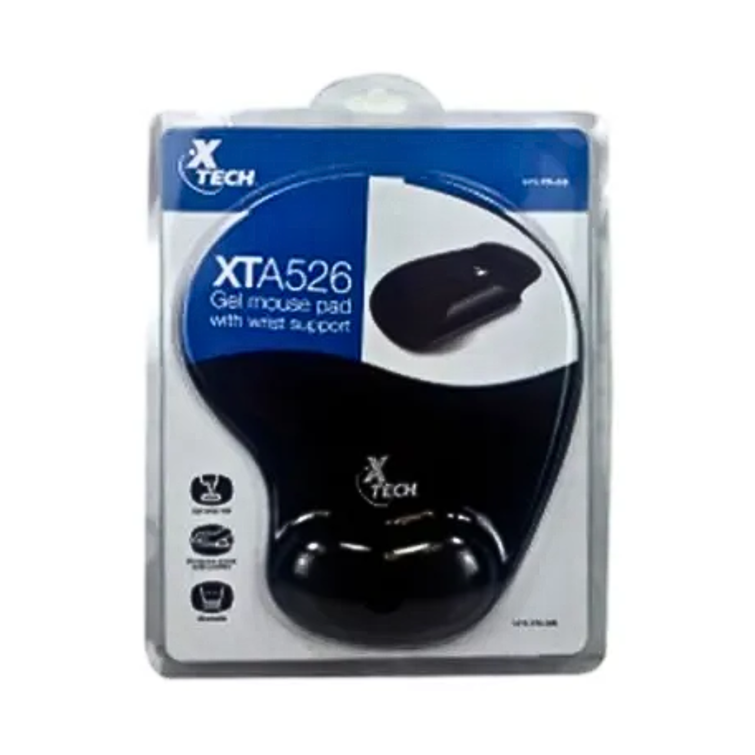 MOUSE PAD XTECH XTA-526 ERGONOMICO ALFOMBRILLA GEL SOPORTE MUÑECA - 5