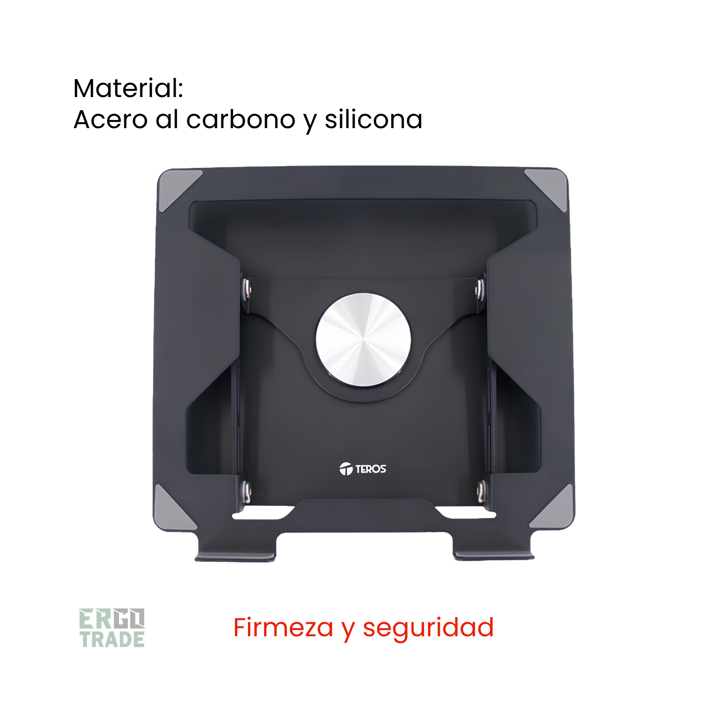 SOPORTE PARA LAPTOP TEROS TE-7021N DE ACERO, GIRATORIO 360 PARA NOTEBOOK DE 10 HASTA 15.6' - 5