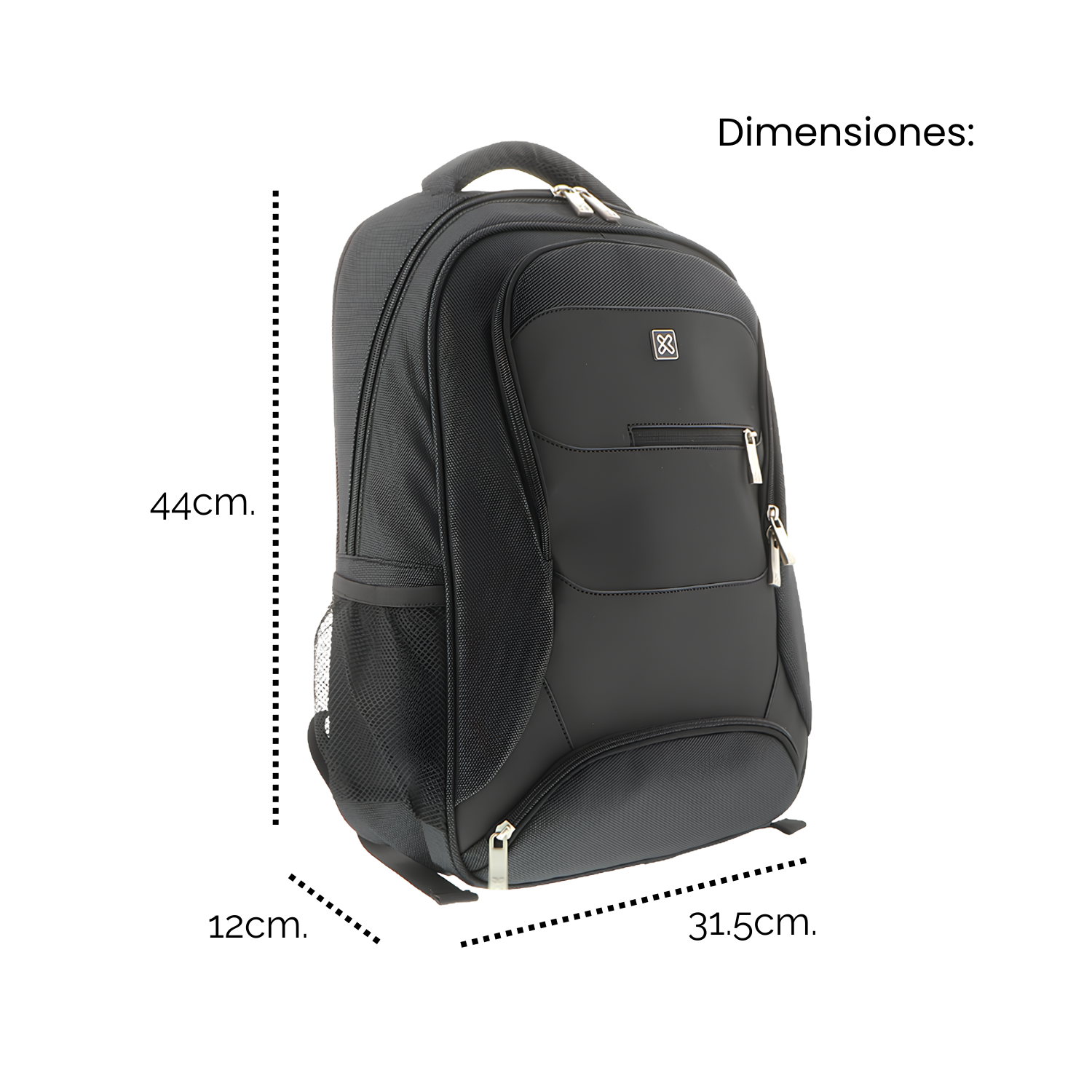 MOCHILA PORTA LAPTOP KLIP XTREME TUNDRA KNB-575 ERGONÓMICO, ACOLCHADO Y DETALLES EN SÍMIL CUERO - 6