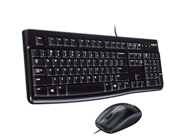 TECLADO LOGITECH + MOUSE MK120 USB SP BLACK PN 920-004428 - 2