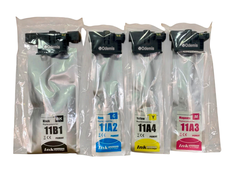 TINTA EPSON T11B T11A NEGRO Y COLORES PRO WF-C5390 C5810 C5890 COMPATIBLE - 2