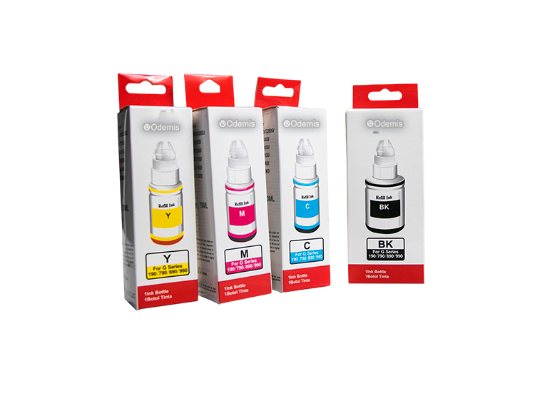 TINTA CANON GI-190 COMPATIBLE PACK DE 4 COLORES - 1