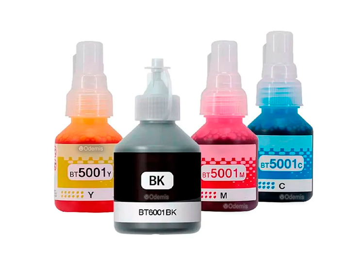 PACK JUEGO DE TINTA BROTHER BTD-60BK Y TRIPACK 5001 COMPATIBLE - 3