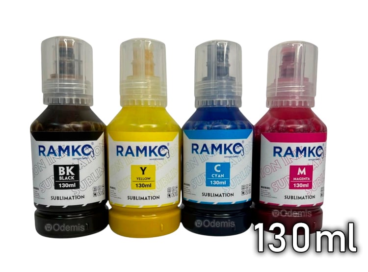 KIT DE TINTA SUBLIMACIÓN 130ML COMPATIBLE - 1