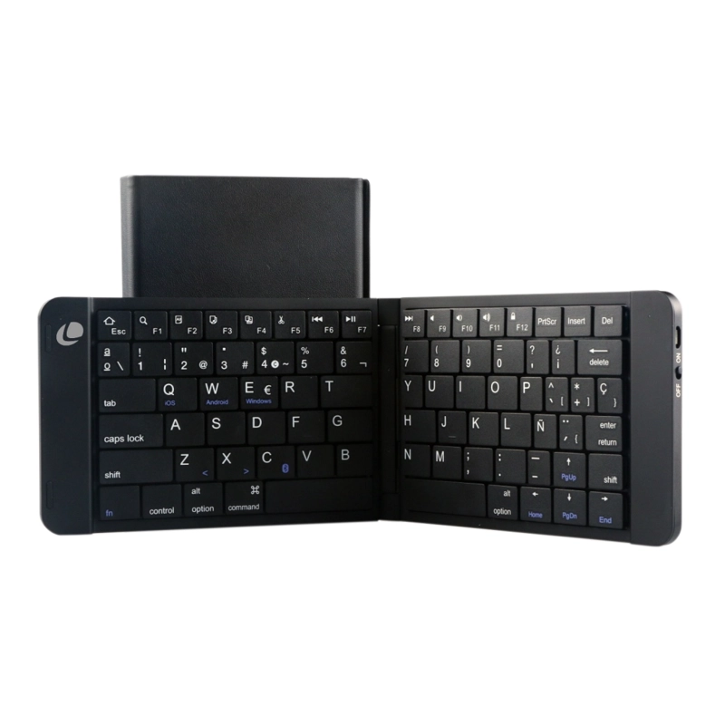 TECLADO WINDOWS IOS ANDROID. LEOTEC MINI BLUETOOTH PLEGABLE NEGRO - 1