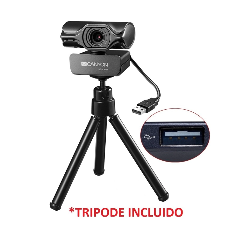 CÁMARA CANYON 2K QUAD HD WEBCAM LIVE STREAMING - 3