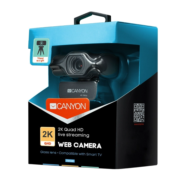CÁMARA CANYON 2K QUAD HD WEBCAM LIVE STREAMING - 6