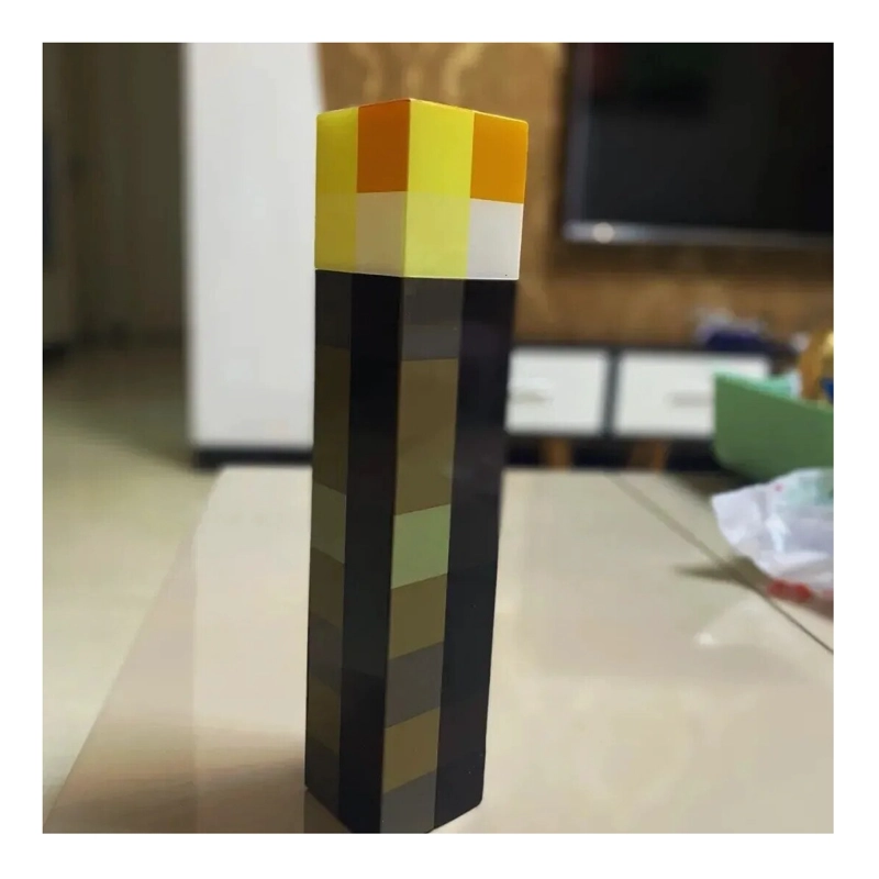 LAMPARA ANTORCHA MULTICOLOR LED 4 COLORES TIPO MINECRAFT - 3