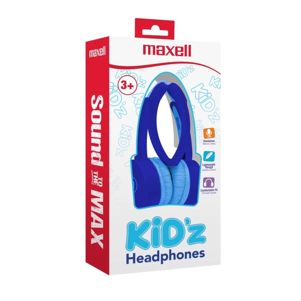 AUDÍFONOS INFANTILES CON MICRÓFONO MAXELL KZ-13 KIDZ AZUL - 4