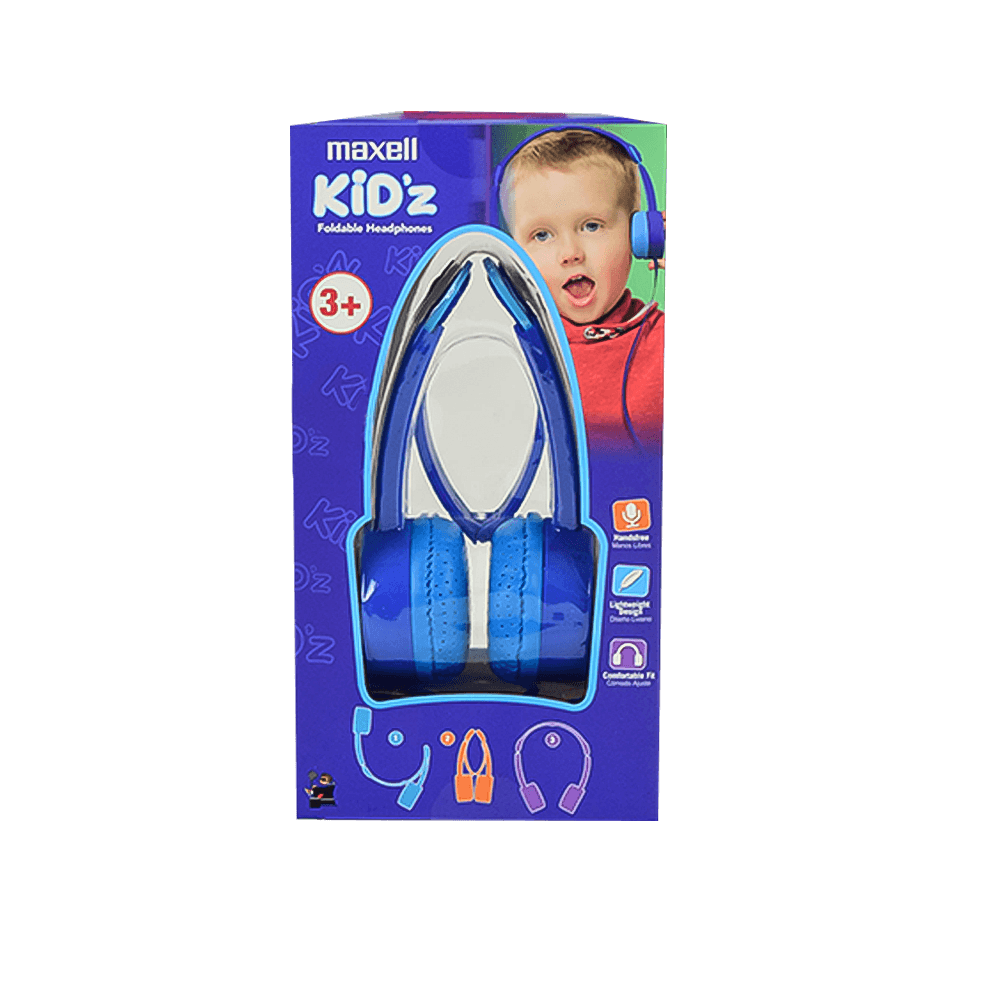 AUDÍFONOS INFANTILES CON MICRÓFONO MAXELL KZ-13 KIDZ AZUL - 5