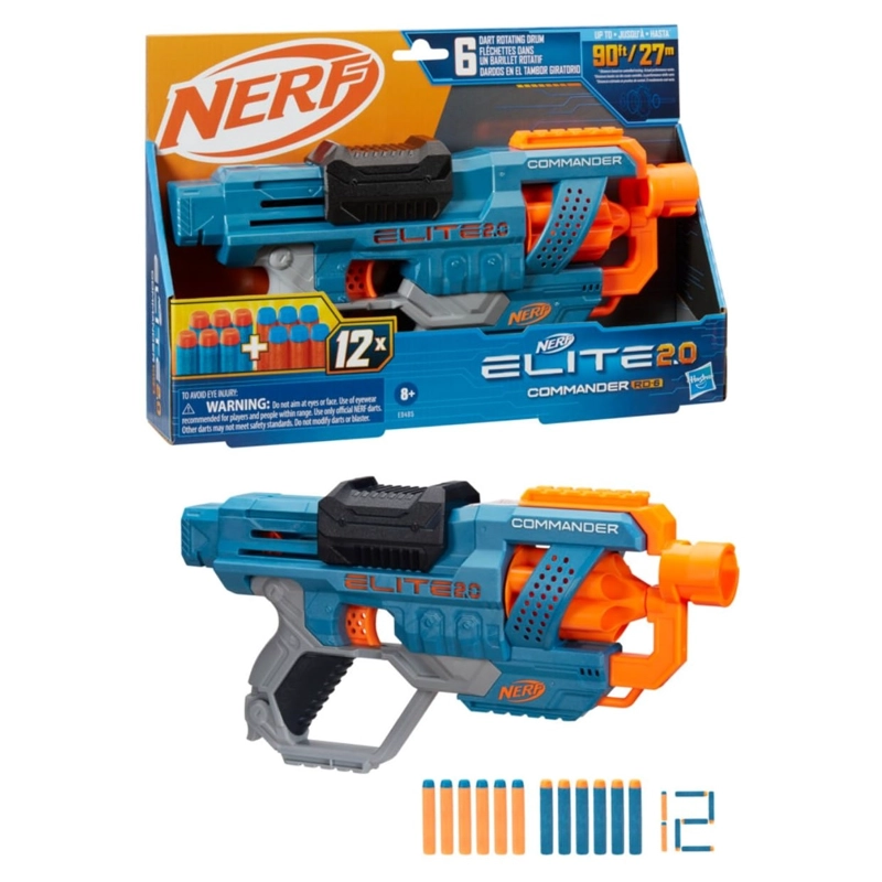 LANZADOR NERF ELITE 2.0 COMMANDER RD-6 - 1